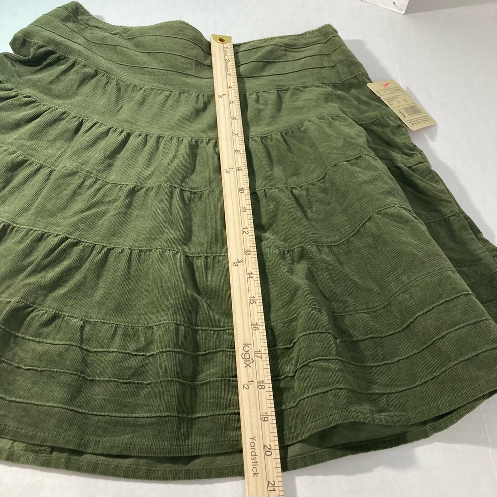 🌿✨ NWT Mossimo Supply Co. Olive Green Tiered Mini Skirt – 90s Vibe ✨🌿 - Picture 9 of 12
